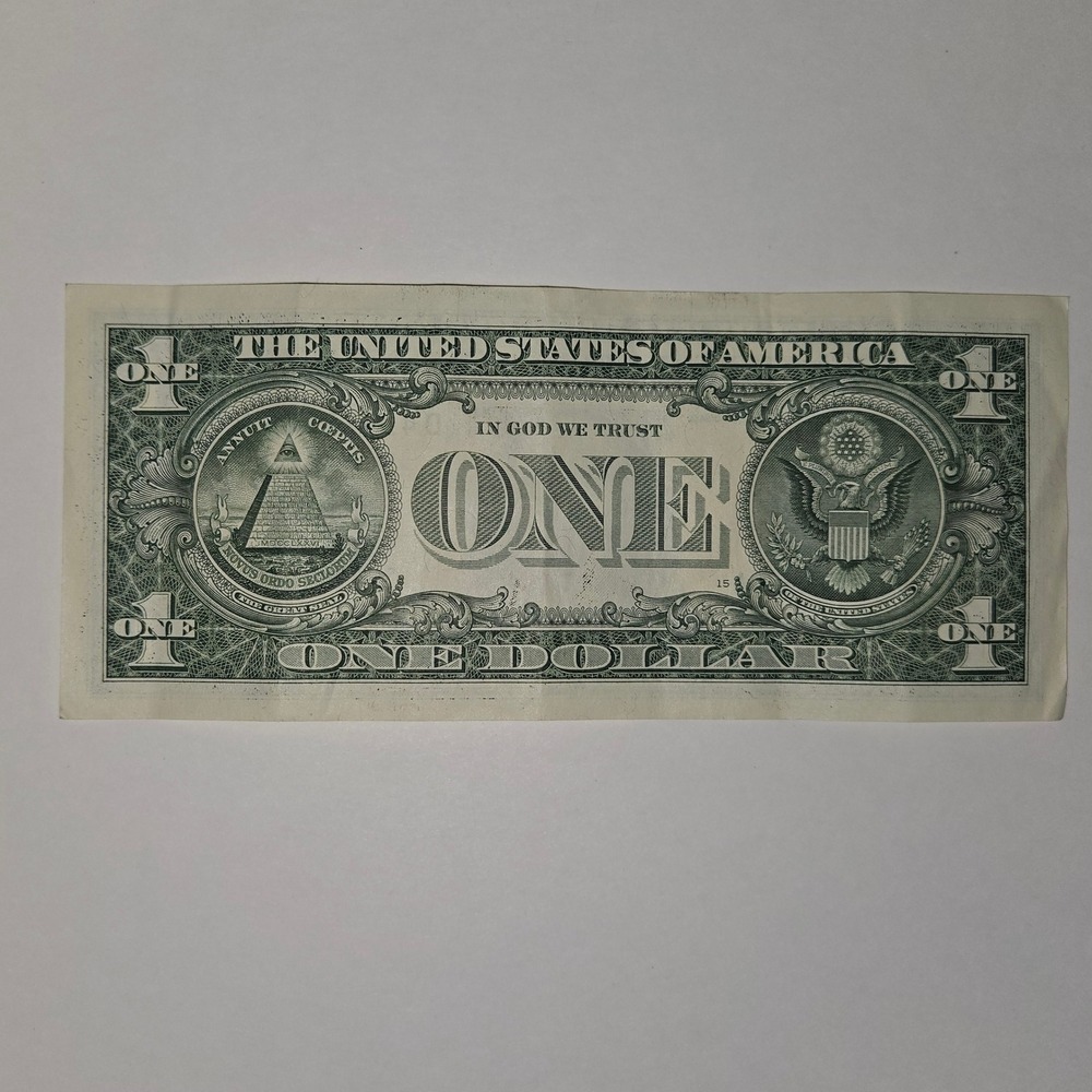 2021 One Dollar Bill Trinary Note D41411666A Cleveland Federal Reserve (B271) - Picture 3 of 4